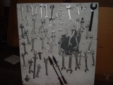 Collection of Hand Tools Mounted on board
