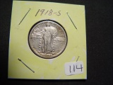 1918-S Standing Liberty Quarter   XF