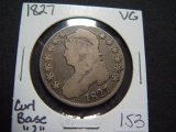 1827 Bust Half   VG