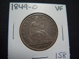 1849-O Seated Half   VF