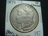 1878-CC Morgan Dollar   XF, cleaned