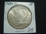 1934-D Peace Dollar   XF