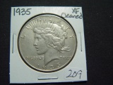 1935 Peace Dollar   XF, cleaned