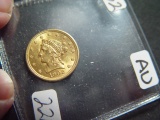 1902 $2.5 Gold Liberty   AU