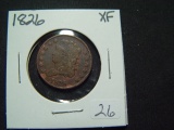 1826 Half Cent   XF