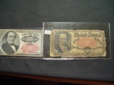 Two Fractional Notes: 25 Cent & 50 Cent