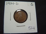 1914-D Lincoln Cent   Good   KEY DATE