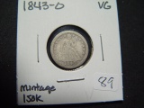 Scarce 1843-O Seated Dime   VG   Only 150k Minted