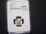 1945 NGC MS65 Merucry Dime