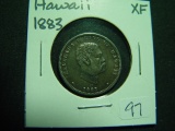 1883 Hawaii Quarter   XF