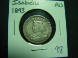 1893 Isabella Commemorative Quarter   AU