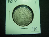 1818 Bust Quarter   Fine