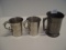 3 Contemporary Pewter Mugs 1 pint & 2 Old Colony  3.5