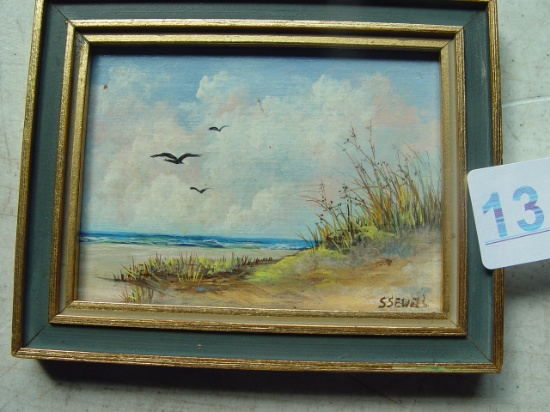 Miniature Oil On Board, By Shirley Sewell