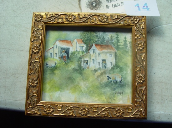 Miniature Water Color, By Lynda Rhodes