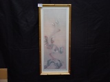 2 Oriental Print Frame size 25