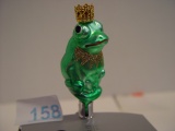 Christopher Radko Frog Glass Ornament, 3