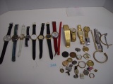 Job Lot of Watches, Bands & Parts, as is