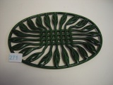 Contemporary Cast Iron Trivet w/Granite paint coating