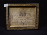 1864 German Baptismal Certificate, Henriette Wilhelmine Roeder Born