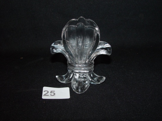 Pattern Glass Toothpick Holder