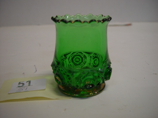 Colored Glass Toothpick Holder