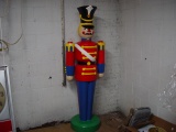 Fiberglass Holiday Figure Looks Like A Nutcracker But Is Not 73.5”T