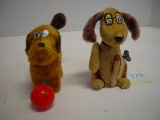 2 Dog Wind Up Toys, One is Marx