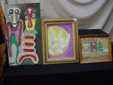 2 Framed Art Work & One Unframed by Auman