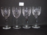 4 Waterford Wine Glasses