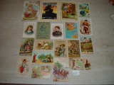 (19) Trade Cards, Two Have Paper Glued To The Back