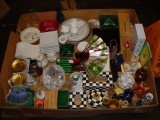 Large Flat Of Misc. Items, Some With Chips &