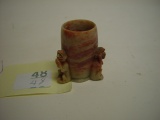 Soap Stone 3 Monkeys Toothpick Holder