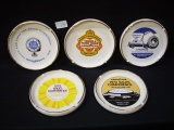 5 Good Year Souvenir Ashtrays (1969 to 1973)