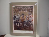 Signed  BTI Sports Adventures Lithograph of Walter Peyton