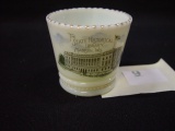 Custard Glass Toothpick Holder