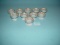 (10) Hand Painted Porcelain Salts On Dtand