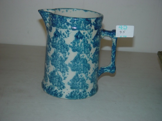 7" Spatter Ware Pottery Pitcher