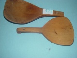(2) Butter Paddles, Largest Is 9