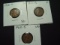 Three 1910-S Lincoln Cents: Good, VG, Fine