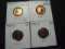 Four XF/AU Lincoln Cents: 1919-S, 1927-S, 1928-D, 1931-D