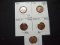 Five Uncirculated Lincoln Cents: 1928, 1930, 1930-D, 1930-S, 1931