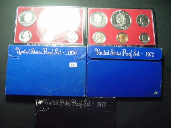 Five Different Proof Sets: 1970, 1972, 1973, 1974, 1976