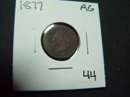 1877 Indian Cent   About Good   KEY DATE