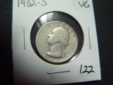 1932-S Washington Quarter   Very Good   KEY DATE