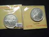 Pair of Stone Mountain Commemorative Halves