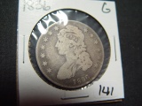 1836 Bust Half   Good