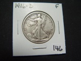 1916-D Walking Liberty Half   Fine