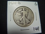 1921-D Walking Liberty Half   Good   KEY DATE