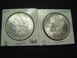 Pair of BU 1896 Morgan Dollars